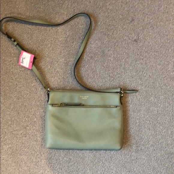 Kate Spade Pistachio Medium Polly Crossbody NWT - Picture 8 of 8